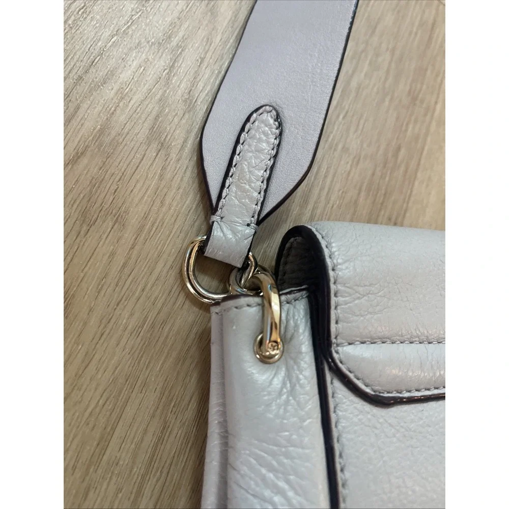 Kate Spade Atwood Place Adair Gray Leather Shoulder Bag *Some‎ Light Scratches*